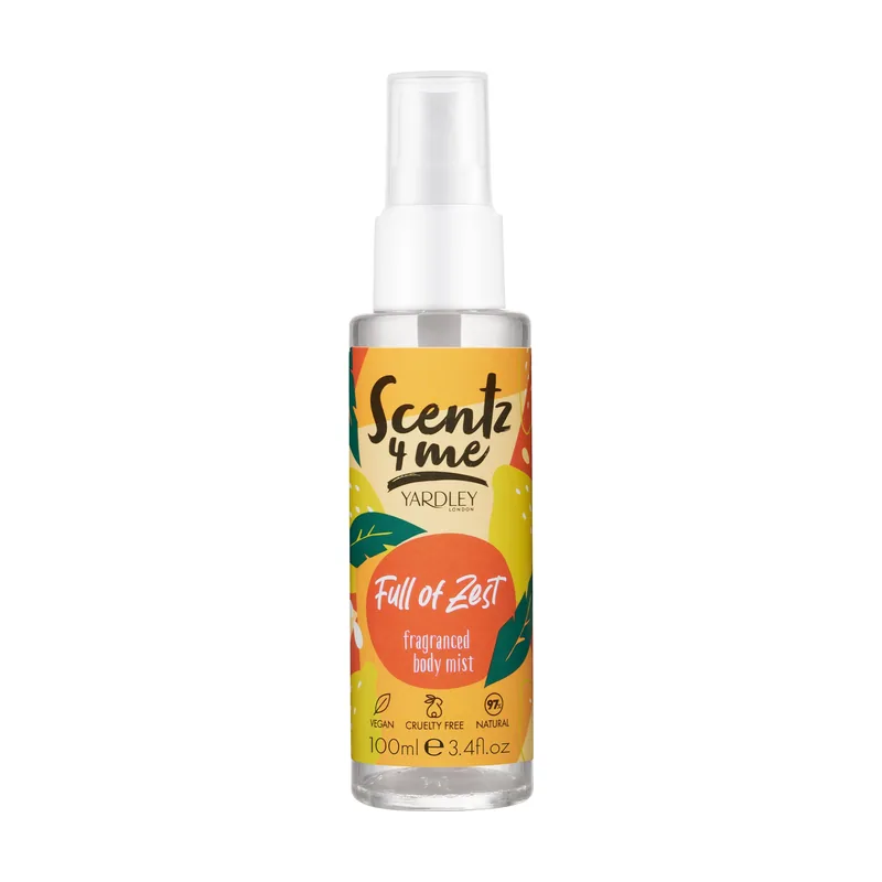 Yardley London Scentz 4 Me Full of Zest Body Mist