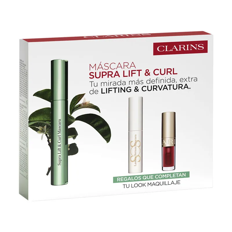 Clarins Supra Lift AND Curl Máscara Estuche 3 pz