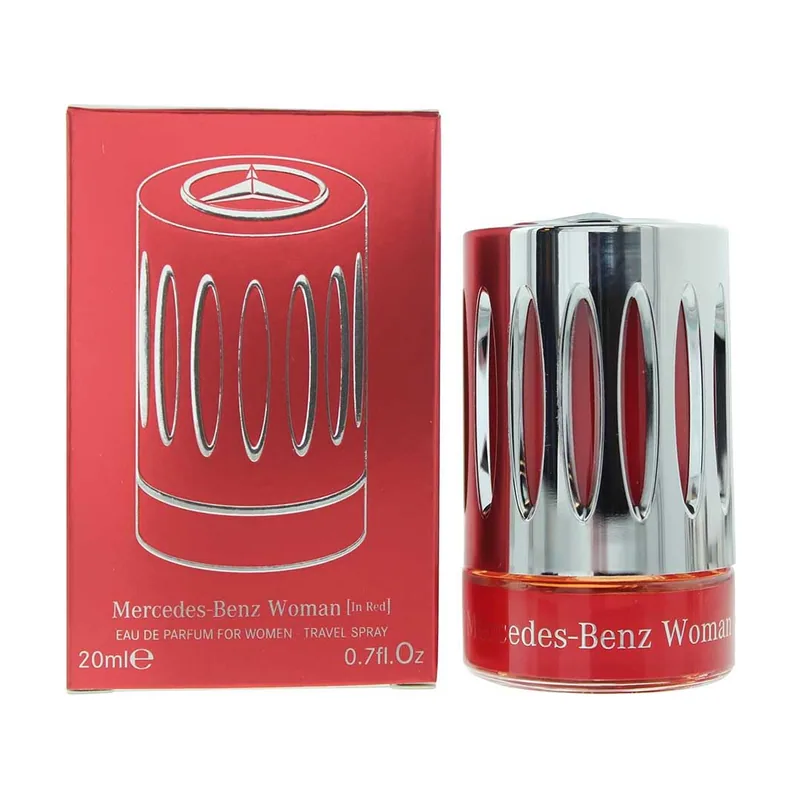 Mercedes-benz woman in red eau de parfum spray