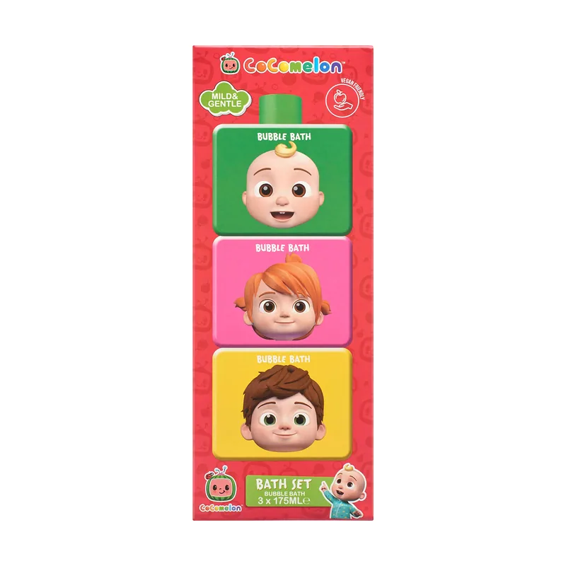 Cocomelon stackable bubble bath 3 x