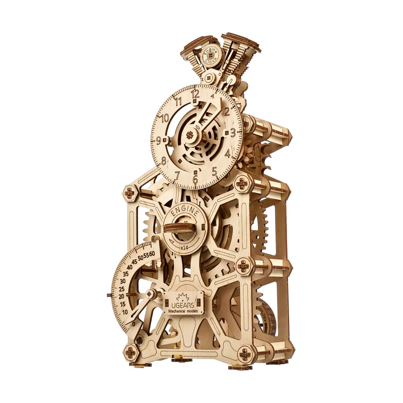 Ugears Reloj de Motor Puzzle 3D con Modelos para Construir
