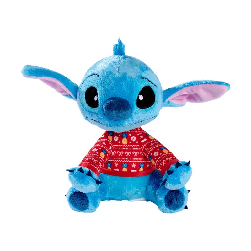 Simba Peluche Stitch Edición Navidad 25 cm. con Jersey Rojo Navideño. Suave y Tierno. Personaje de Lilo & Stitch. Licencia Disney. Apto Desde 0 Meses 6315870332