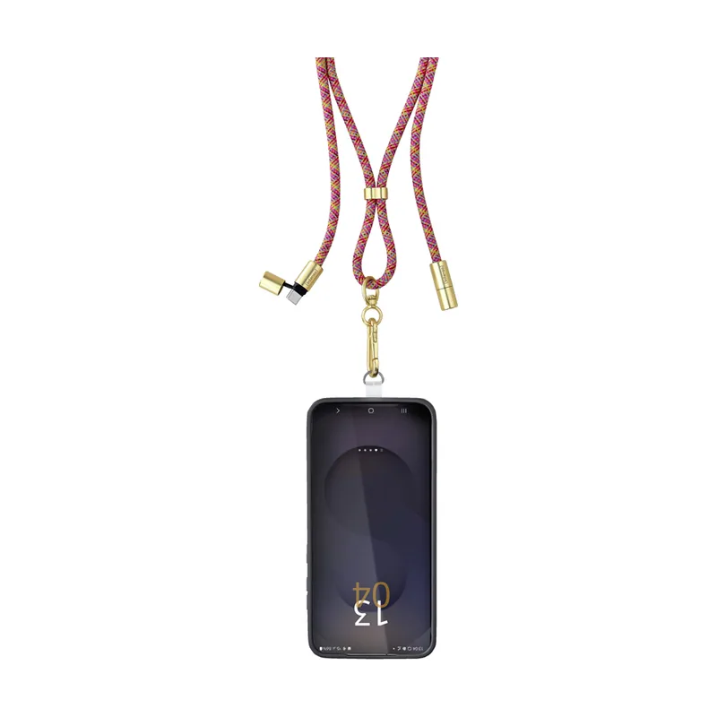 Intenso Handykette als Lade + Datenkabel USB-C bis 1,65m neon mix cable USB C