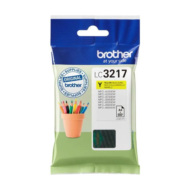 Brother LC-3217Y cartucho de tinta 1 pieza s