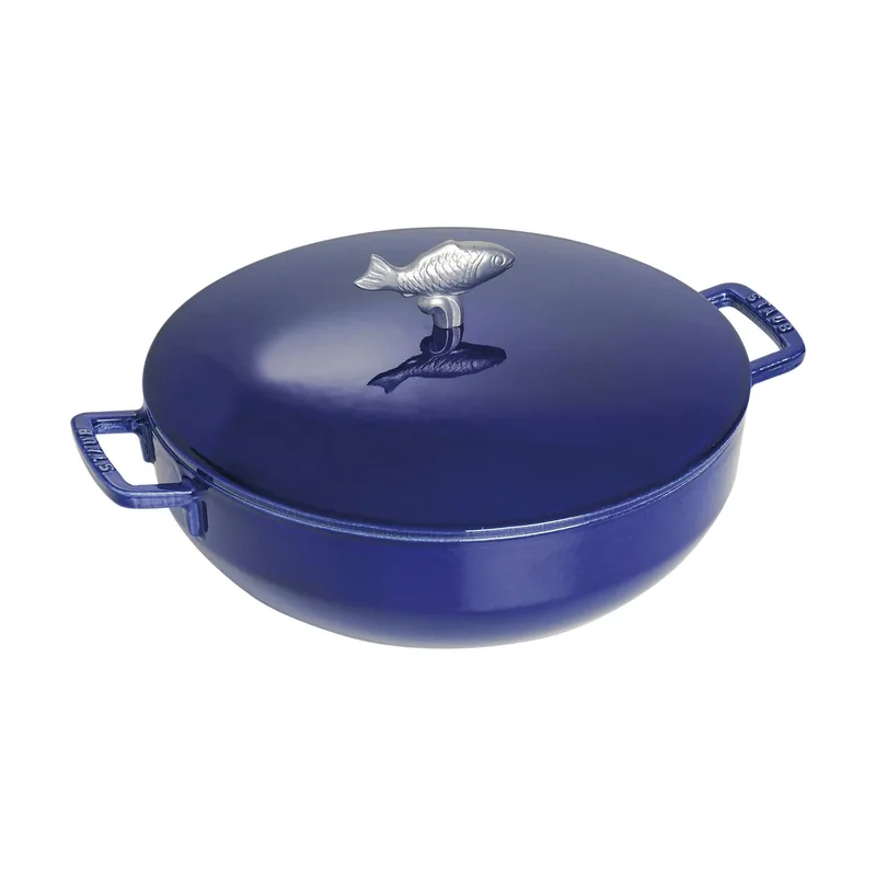Zwilling Staub la cocotte 28cm rund bouillabaisse topf dunkelblau