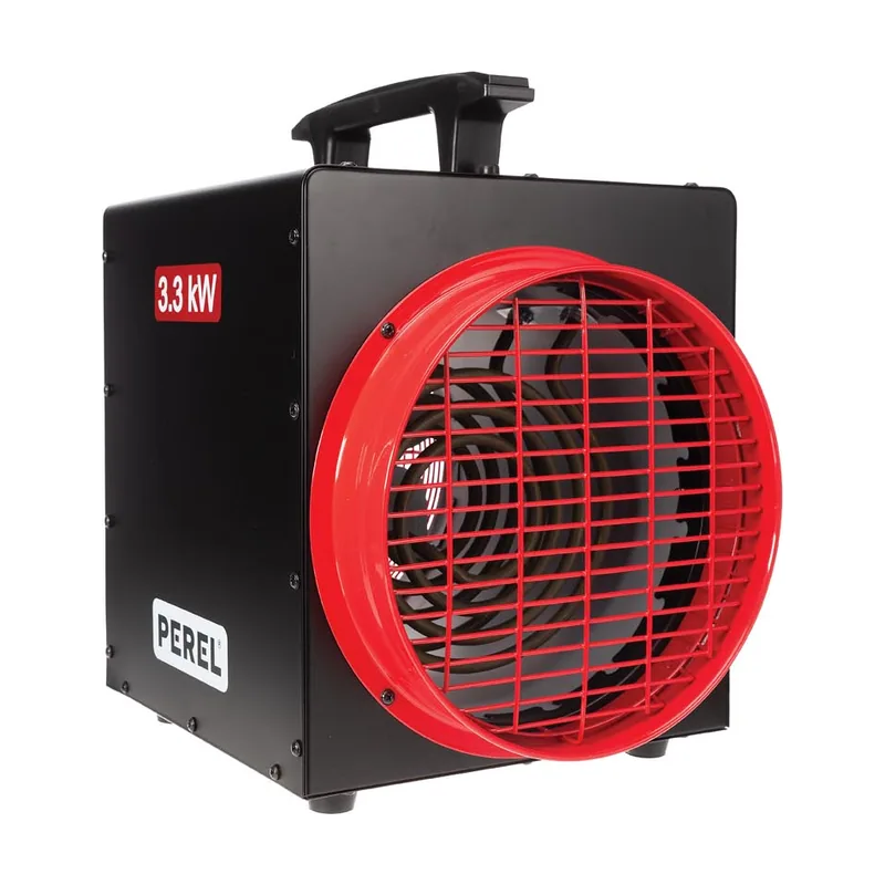 Calefactor ventilador eléctrico 3300W con termostato y función de enfriamiento