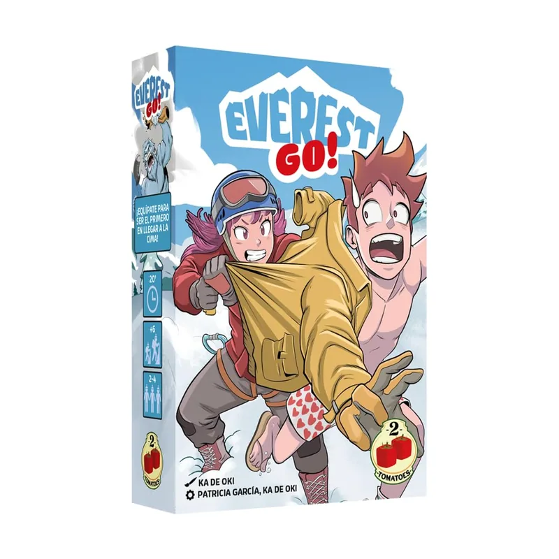 2 Tomatoes Games | Everest Go! | Juego de Cartas Familiar de Aventura y Estrategia | Conquista la Cima Más Alta del Mundo | Partidas Rápidas 15 Min | 2-4 Jugadores | Multilingüe