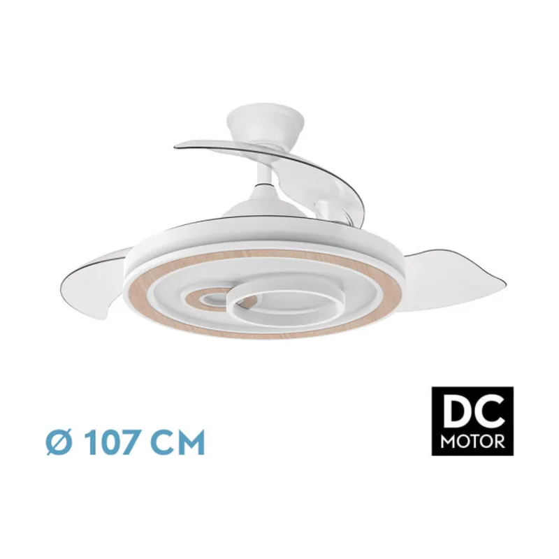 Abrila Dc Sultan 59w Blanco/haya 3asp.107d 6980lm 3000-4500-6500k Reg.intensidad+remoto+memoria+temporizador
