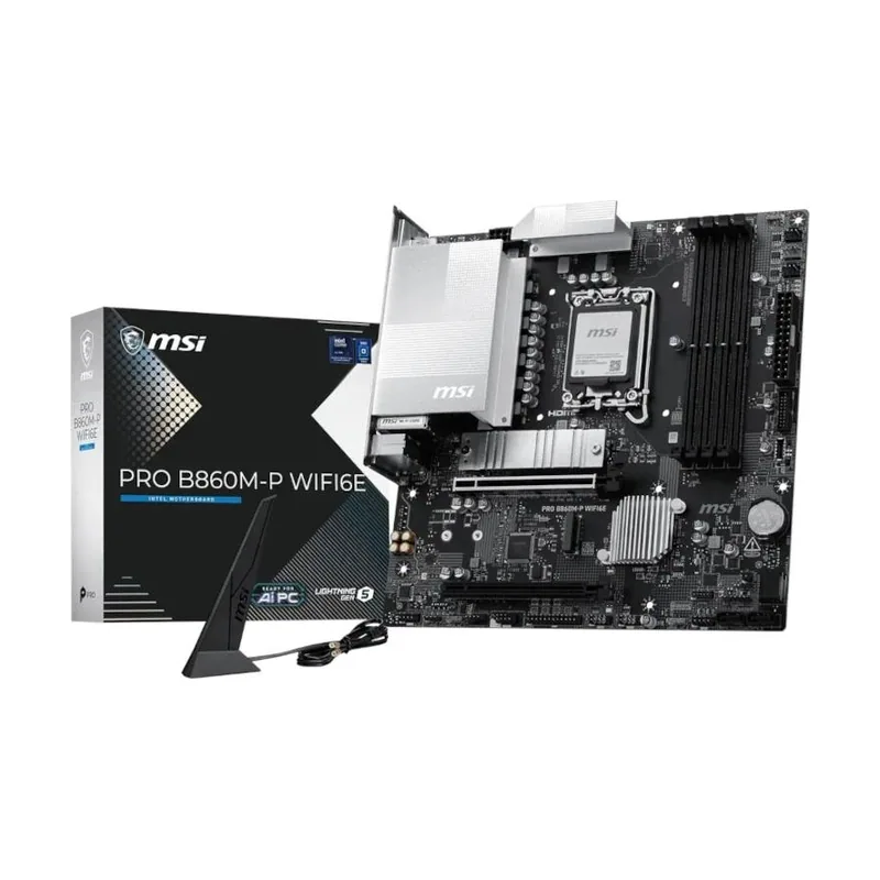 MSI placa base pro b860m-p wifi6e matx d5 1851