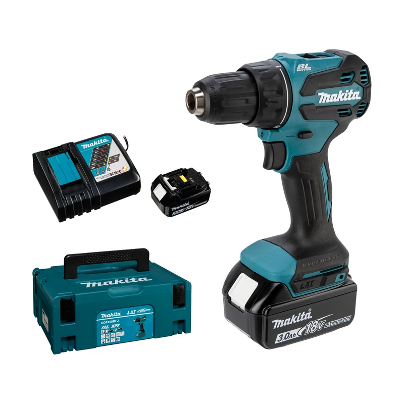 Makita DDF490RFJ Akku-Bohrschrauber