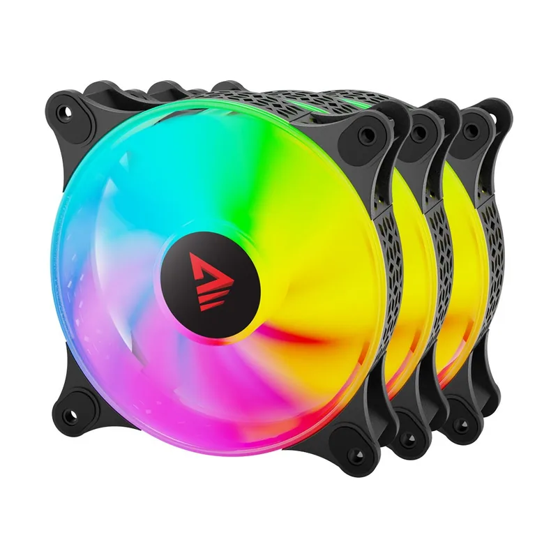 Savio BLAST FAN SET sistema de refrigeración para ordenador Carcasa del ordenador Ventilador 12 cm Negro 3 pieza s