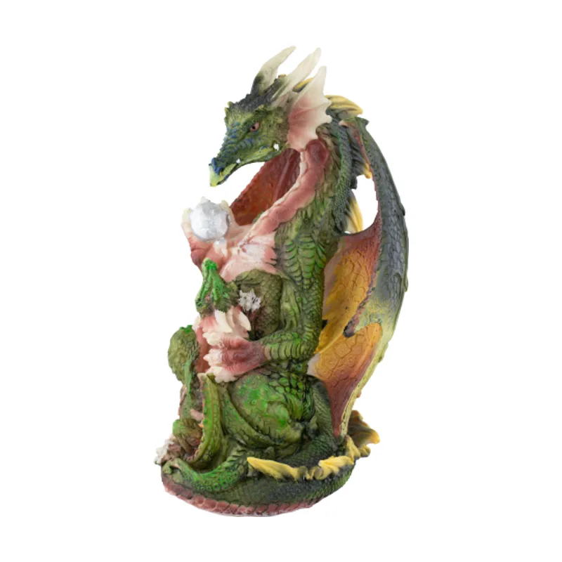 Martinez Albainox Figura Resina Dragón Con Bebé 20 Cm