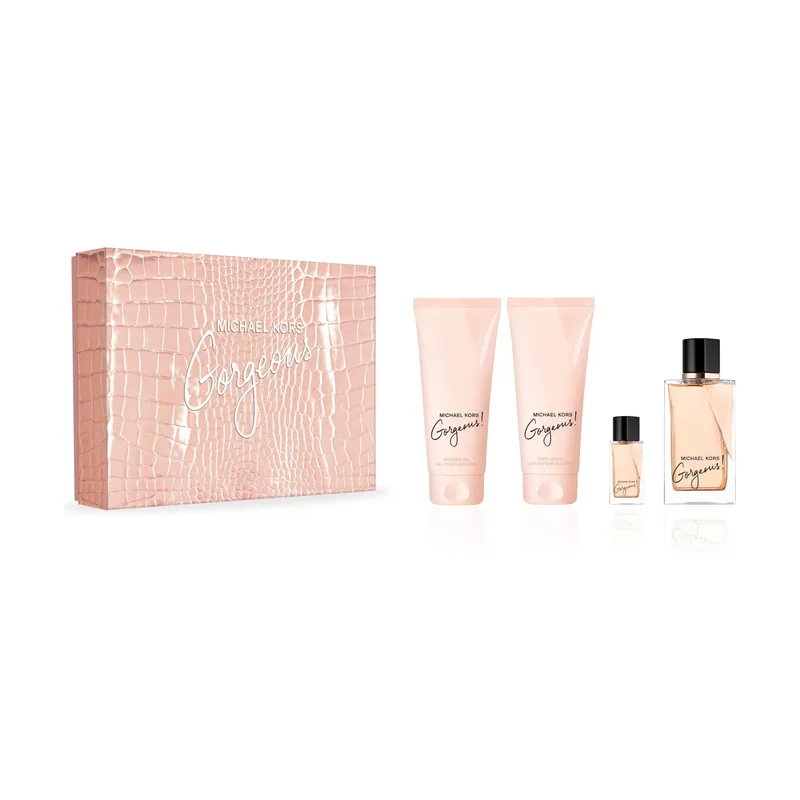 Michael Kors gorgeous! gift set edp + body lotion + shower gel + edp