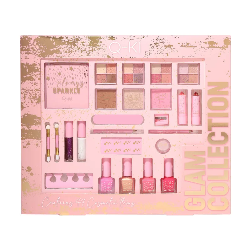Q-ki Glam Collection Gift Set Hair Scrunchie + Lip Gloss + Hand