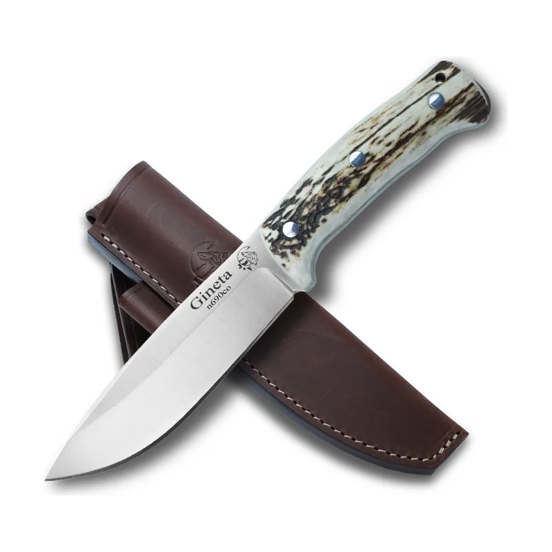 J&V Adventure Knives Cuchillo bushcraft J&V Gineta Ciervo