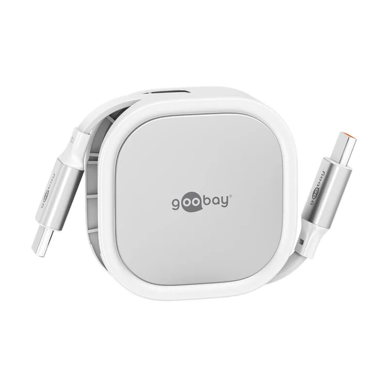 GooBay Cable USB-C autorretráctil 1m