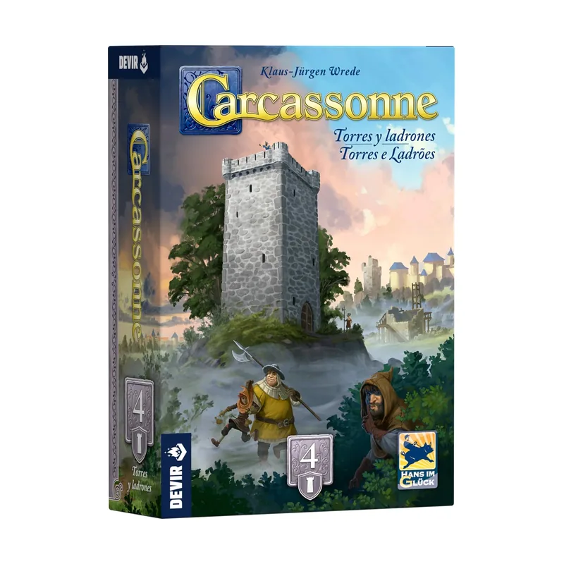 Devir Carcassonne Expansión Torres y Ladrones