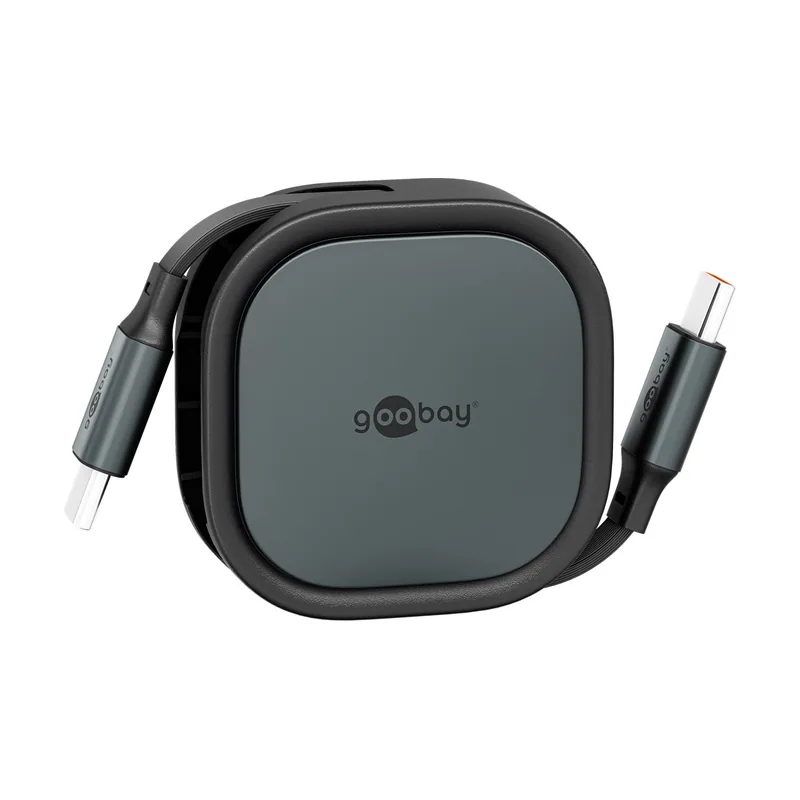 Cable USB-C autorretráctil 1m