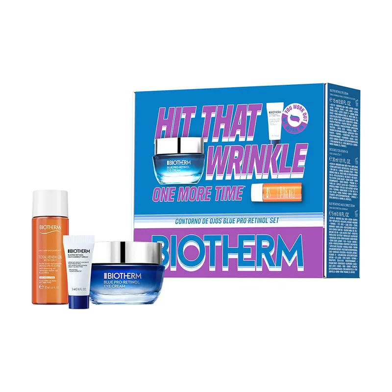 Biotherm Blue Retinol Contorno DE Ojos Estuche 3 pz
