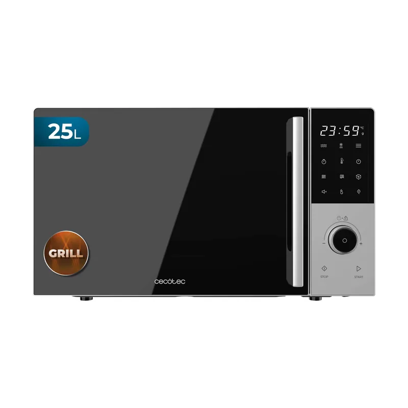 Cecotec Microondas Digital con Grill 25L Proclean 2500. 850W