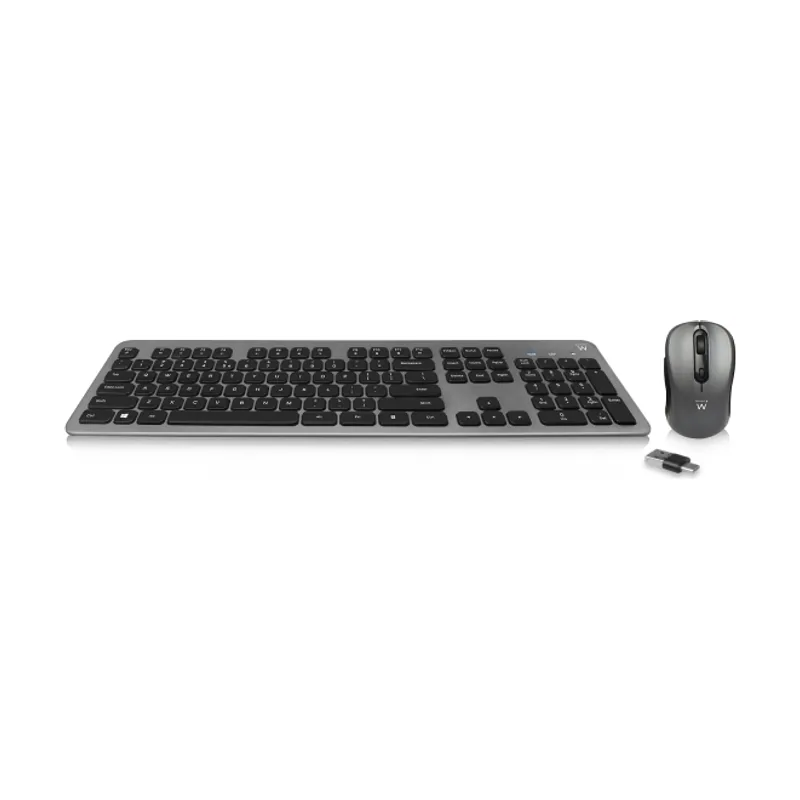 Ewent pack teclado + raton inalambrico para oficina