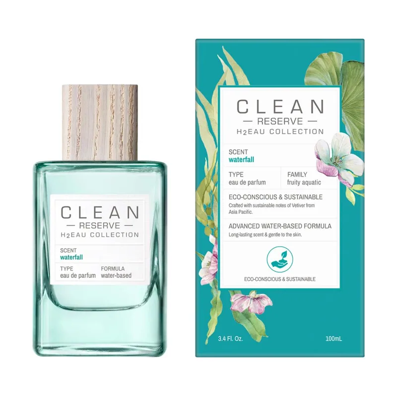 Clean H2Eau Waterfall Edp para uso profesional para mejorar el rendimiento en cada uso con medida o especificación 100 M
