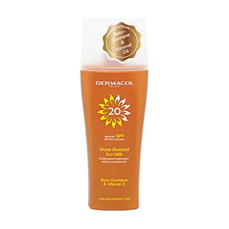 Dermacol leche solar resistente al agua spray SPF20 200 ml
