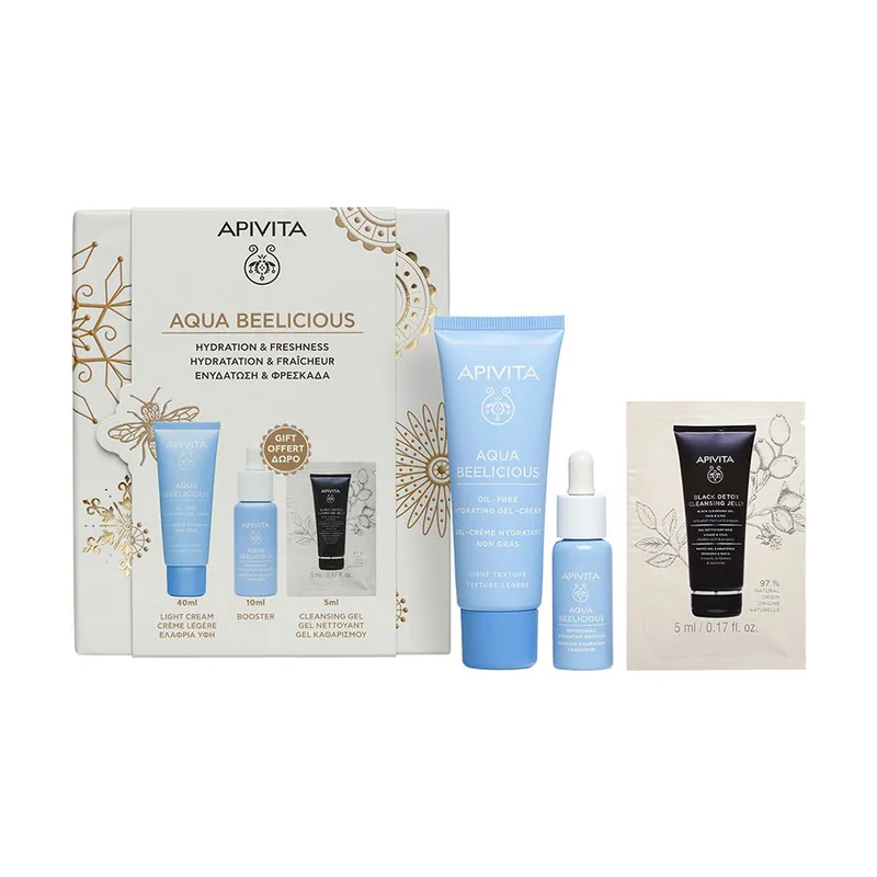 Apivita GEL Crema Aqua Beelicious Estuche 3 pz