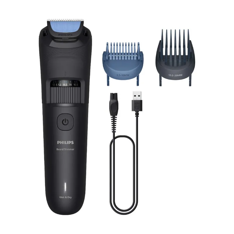 Philips Beard Trimmer 3000 Series BT3620/15 Arreglo de barba con cuchillas de punta redondeada