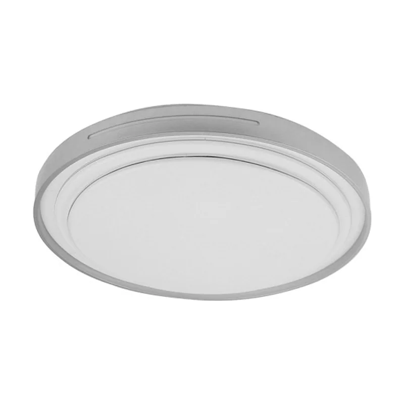 Abrila Plafon argus 60w 3000-4000-6500k blanco/plata 5880lm 8x49x49cm c/remoto y reg.intensidad