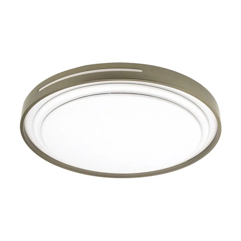 Plafon argus 60w 3000-4000-6500k blanco/cuero 5880lm 8x49x49cm c/remoto y reg.intensidad