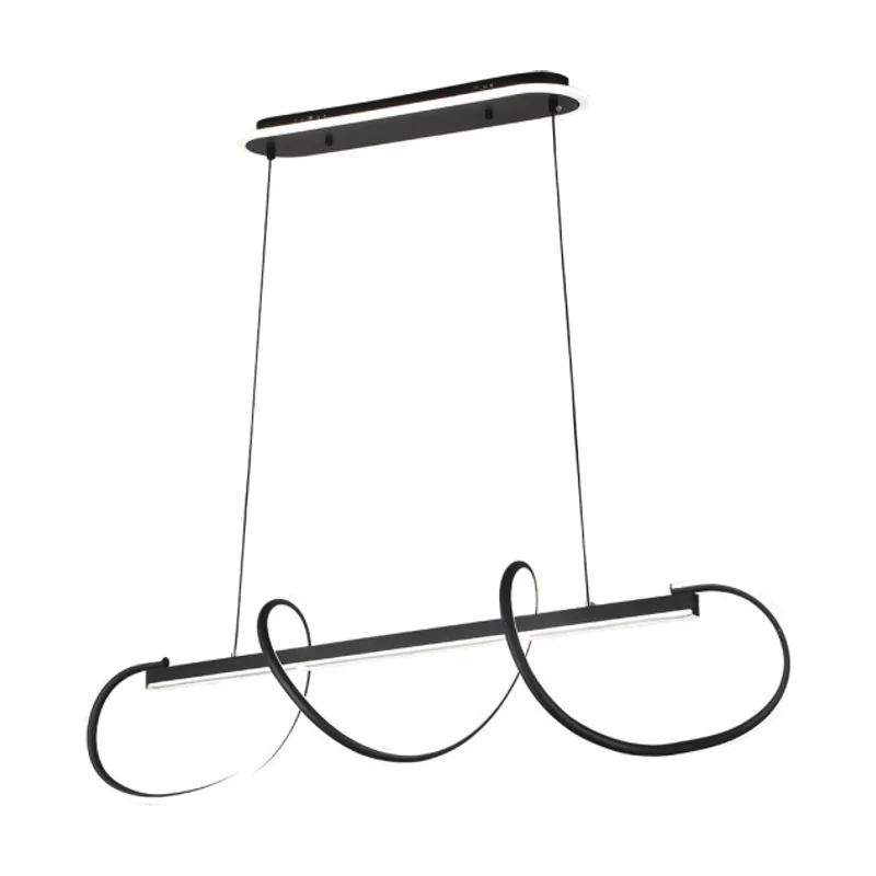 Abrila Colgante yupi negro 149w 3000-4000-6000k 13572lm c/luz ambiente remoto y reg.intensidad regx97x25cm