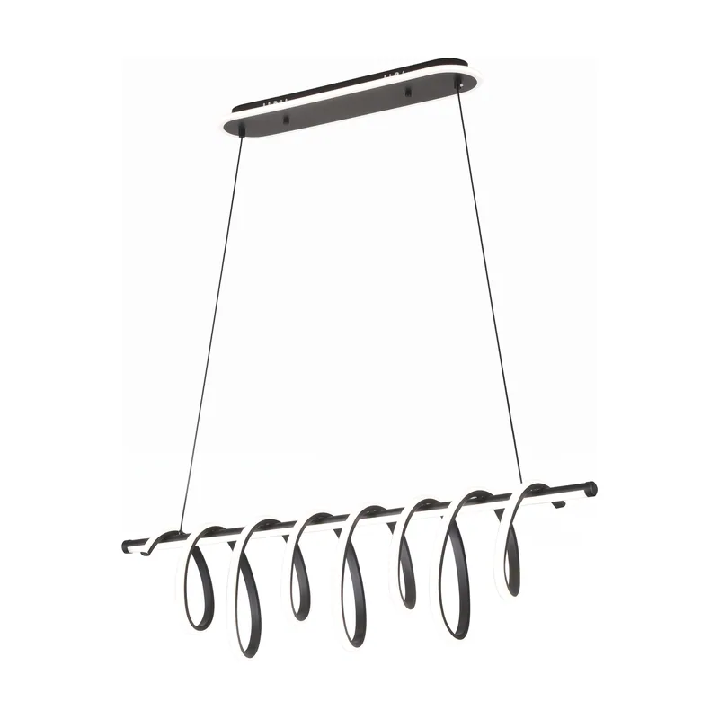 Abrila Colgante premium negro 157w 3000-4000-6000k 13884lm c/luz ambiente remoto y reg.intensidad regx90x26cm