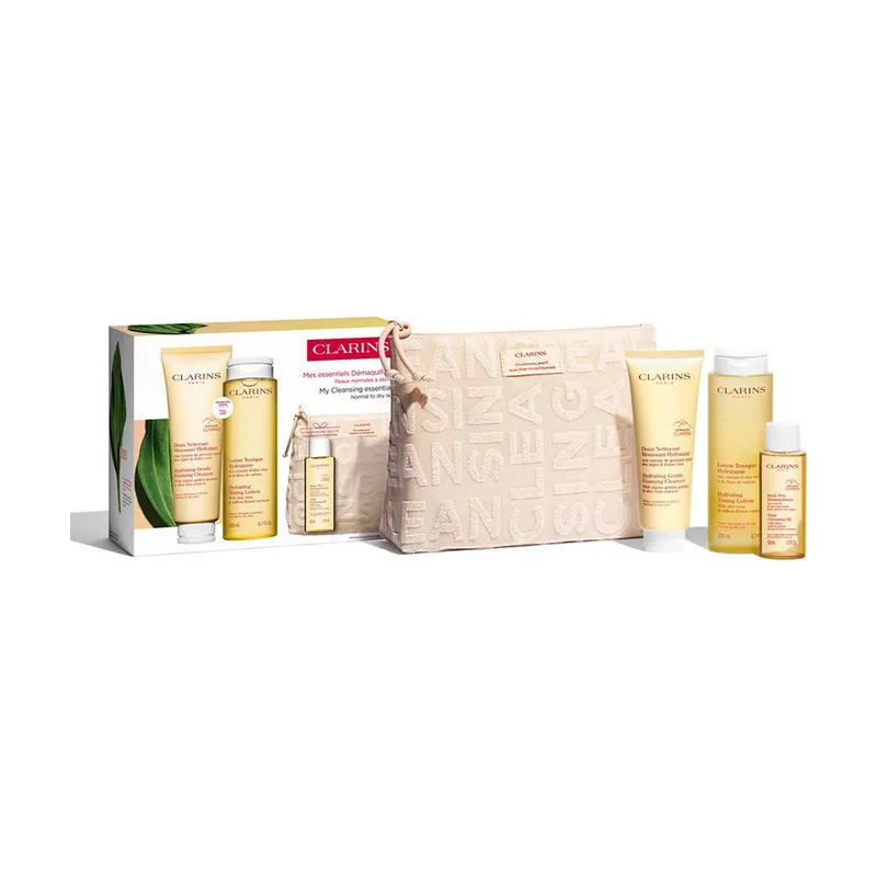 Clarins Pieles NORMALES-SECAS Esenciales DE Limpieza Estuche 4 pz