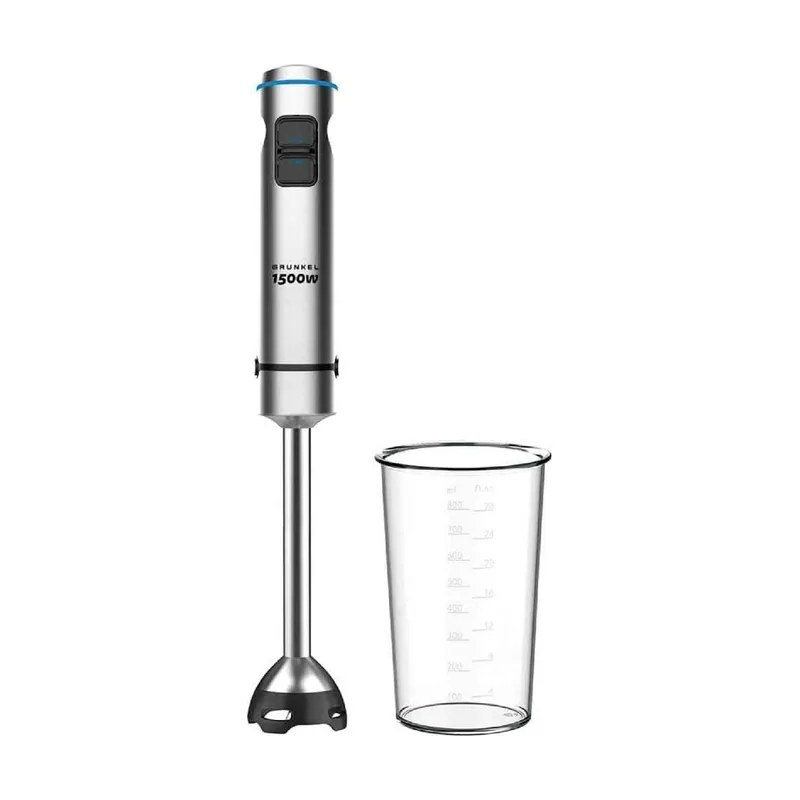 Grunkel Batidora de Mano 1500W de Acero Inoxidable con 4 Cuchillas