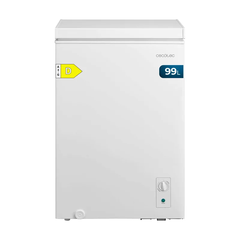Cecotec Congelador Horizontal 99L Bolero CoolMarket Chest 99M White D. Cesta con Asas