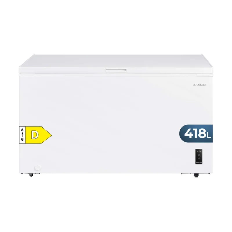 Cecotec Congelador Horizontal 418L Bolero CoolMarket Chest 418P White D. Cesta con Asas