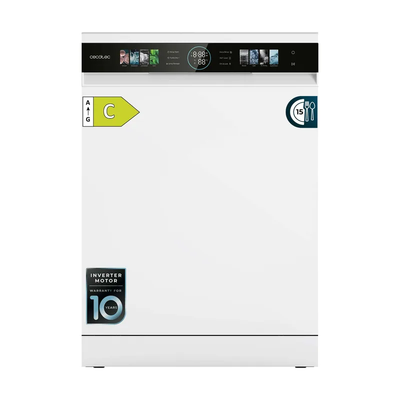 Cecotec bolero 60 cm dark inox con 15 servicios