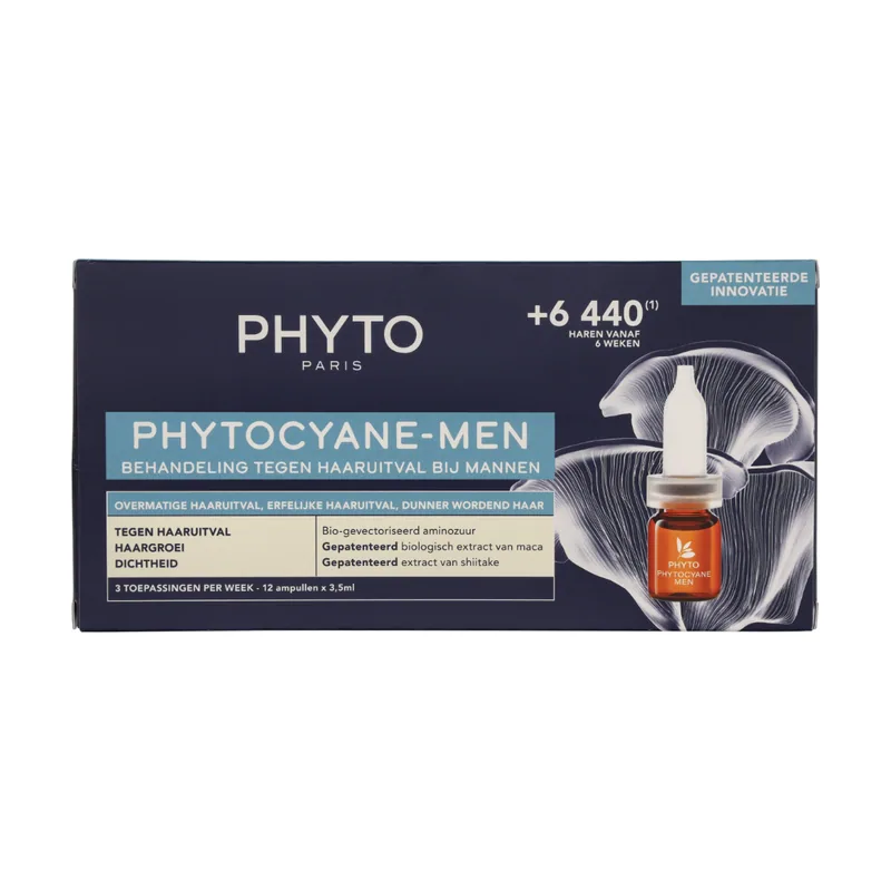 Phytocyane Tratamiento Anticaída de Cabello para Hombres 12 x 3,5 ml