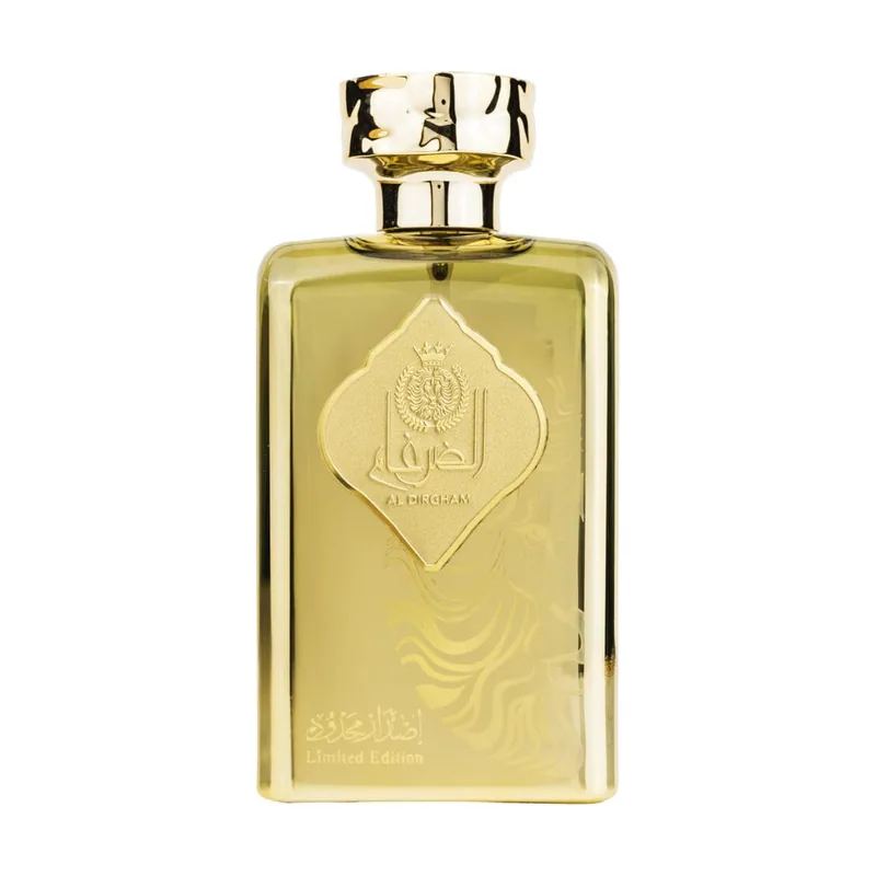 Ard al Zaafaran Eau de Parfum, Al Dirgham Edición Limitada, Mixta, Líquido, 100 ml, Notas Leñosas y Especiadas, Ron, Cedro, Menta, Limón