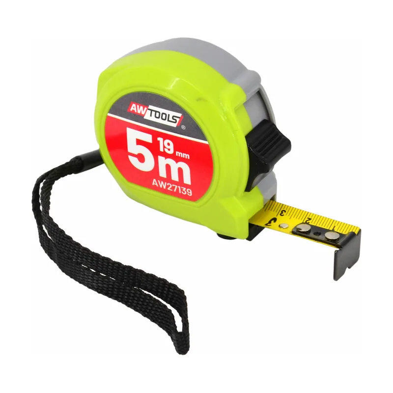 Awtools miara zwijana compact 5m x 19mm abs 2-stop