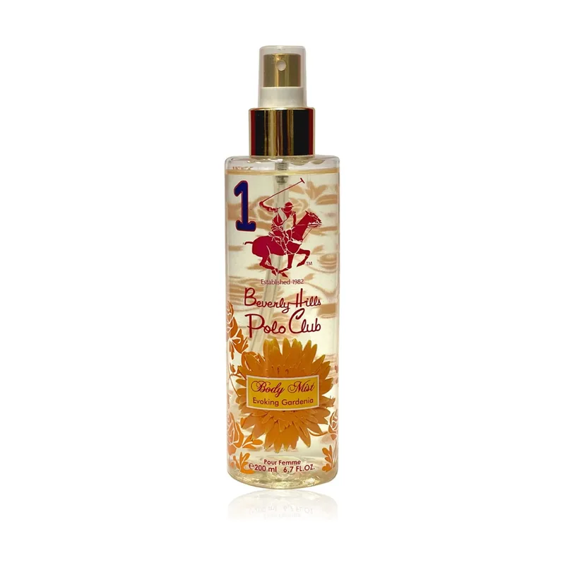 Beverly hills polo club, evoking gardenia, body spray, 200 ml
