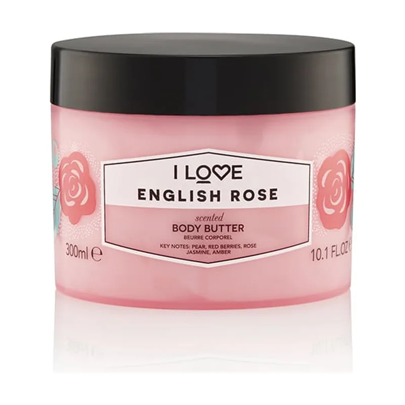 I Love English Rose Scented Body Butter