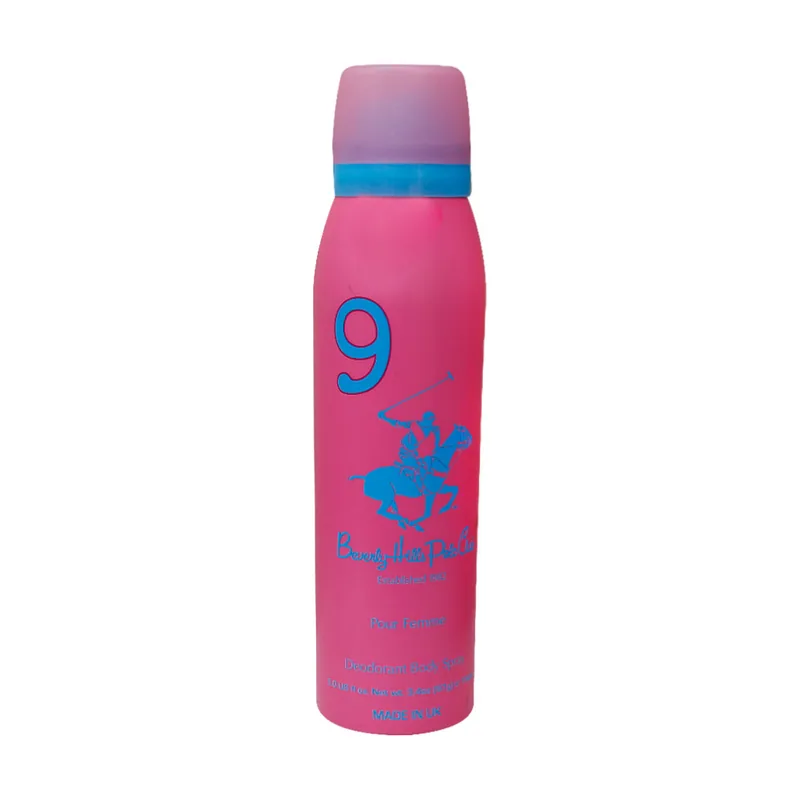 Beverly hills polo club, 1982 - sport 9, freshness, body spray, 150 ml