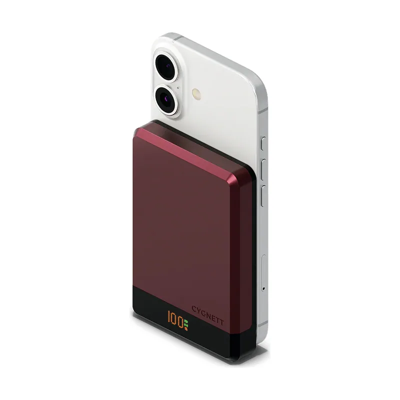 Cygnett MagSlim 10000 mAh Cargador inalámbrico cereza