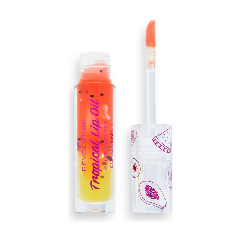I Heart Revolution tropical, plumping, lip oil, papaya, 3,8 ml