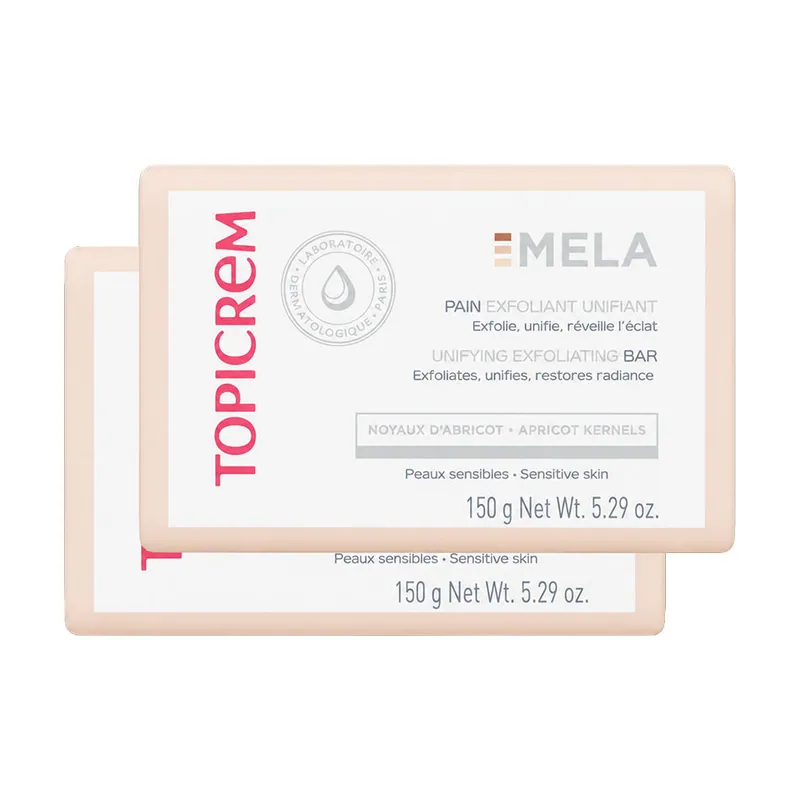Topicrem MELA barra exfoliante pack 2 x 150 gr