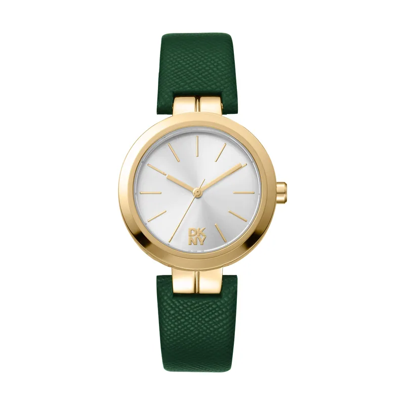 Dkny DK1L045L0025 correa Verde botella Dial