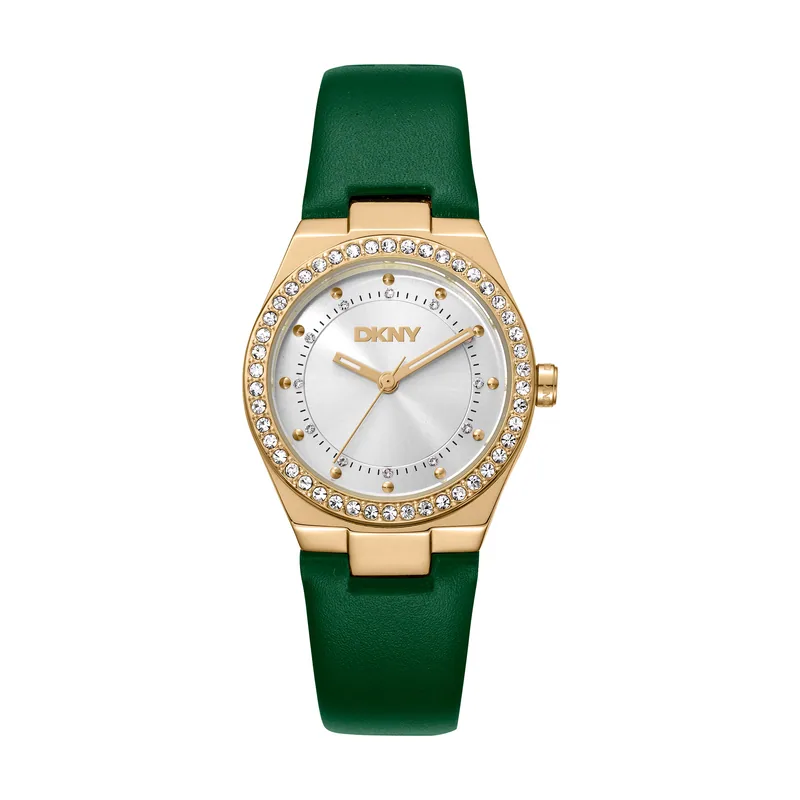 Dkny DK1L100L0025 correa Verde botella Dial