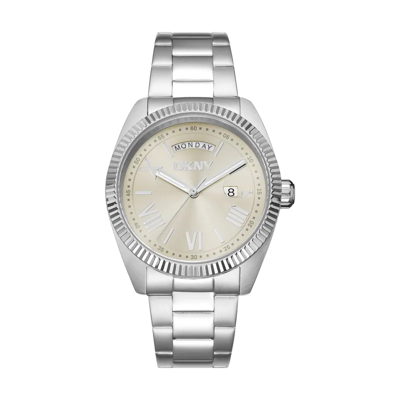 DK1G141M0015 correa Gris plata Dial Gris ratón Hombre